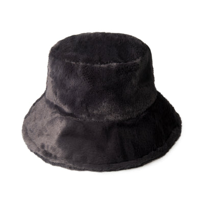 Fluffy Faux Fur Bucket Hat for Winter – Warm Unisex Cozy Hat