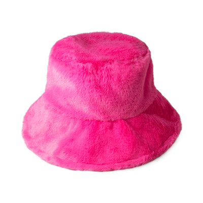 Fluffy Faux Fur Bucket Hat for Winter – Warm Unisex Cozy Hat