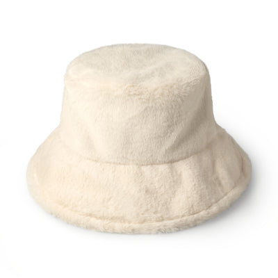 Fluffy Faux Fur Bucket Hat for Winter – Warm Unisex Cozy Hat