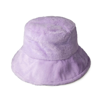 Fluffy Faux Fur Bucket Hat for Winter – Warm Unisex Cozy Hat
