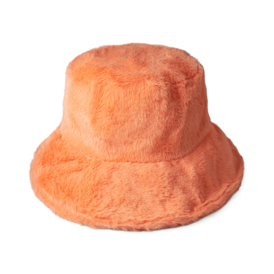 Fluffy Faux Fur Bucket Hat for Winter – Warm Unisex Cozy Hat