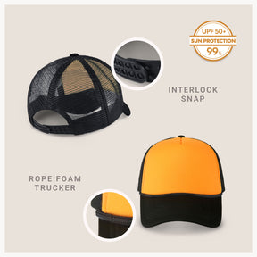 Two-Tone Foam Cap with Rope