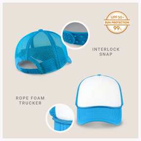 Two-Tone Foam Cap with Rope