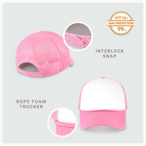 Two-Tone Foam Cap with Rope