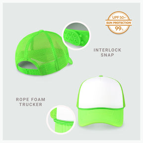 Two-Tone Foam Cap with Rope