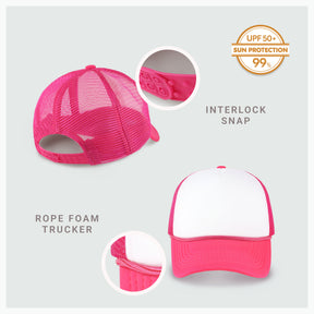 Two-Tone Foam Cap with Rope