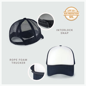 Two-Tone Foam Cap with Rope
