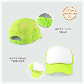 Two-Tone Foam Cap with Rope