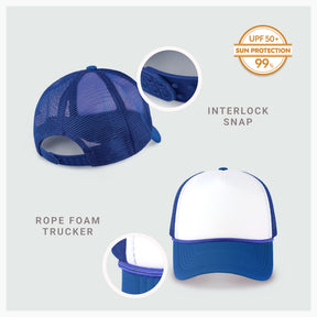 Two-Tone Foam Cap with Rope