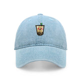 Boba Tea Embroidered Dad Hat – Adjustable Cotton Baseball Cap