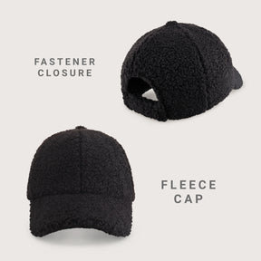 Fastener closure Sherpa Baseball Cap