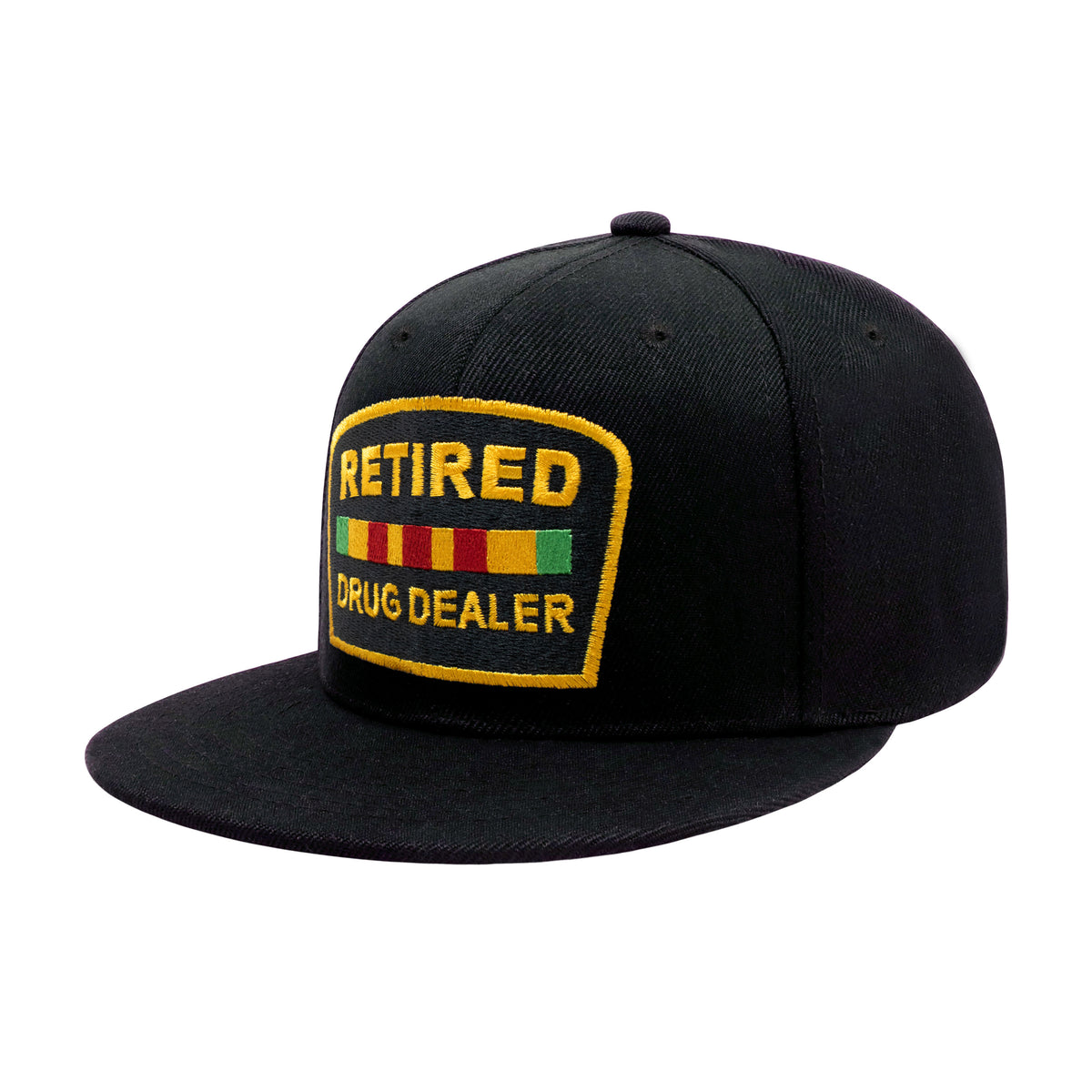 Retired Drug Dealer Flat Bill Cap – Embroidered Adjustable Snapback Hat