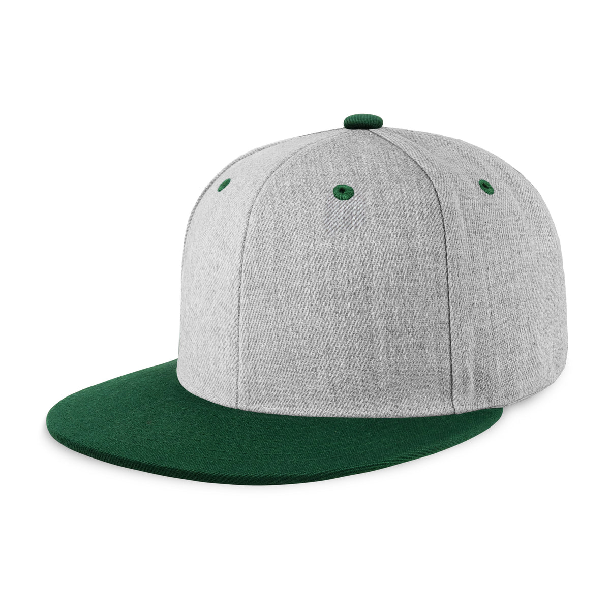 1 Pack  Two-Tone Edge Snapback - Black/Hunter Green