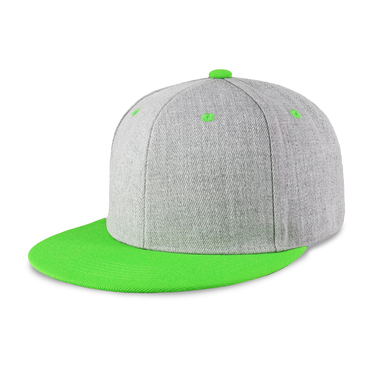 1 Pack  Two-Tone Edge Snapback - Black/Hunter Green