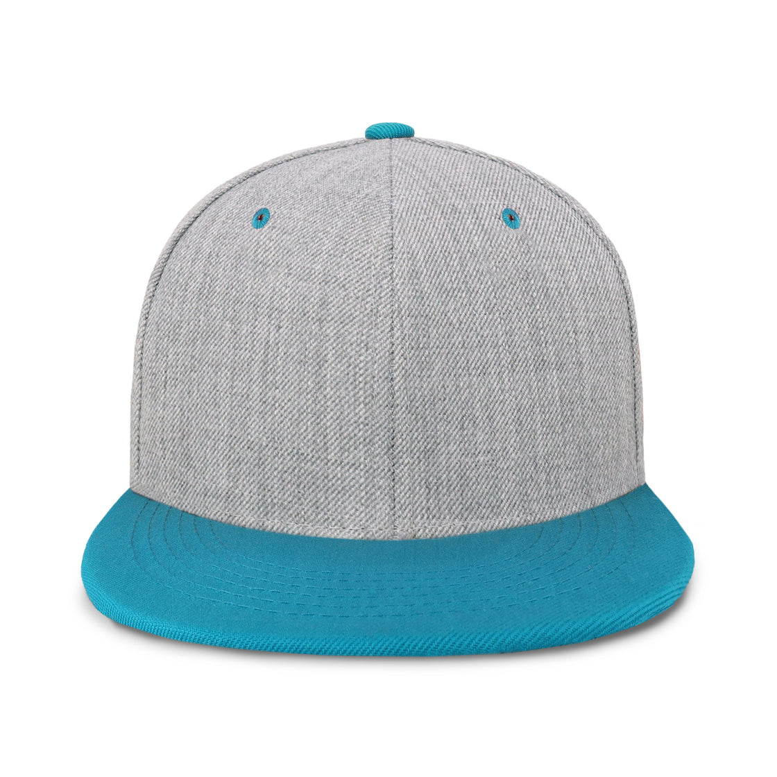 Plain Heather Grey Snapback Hat