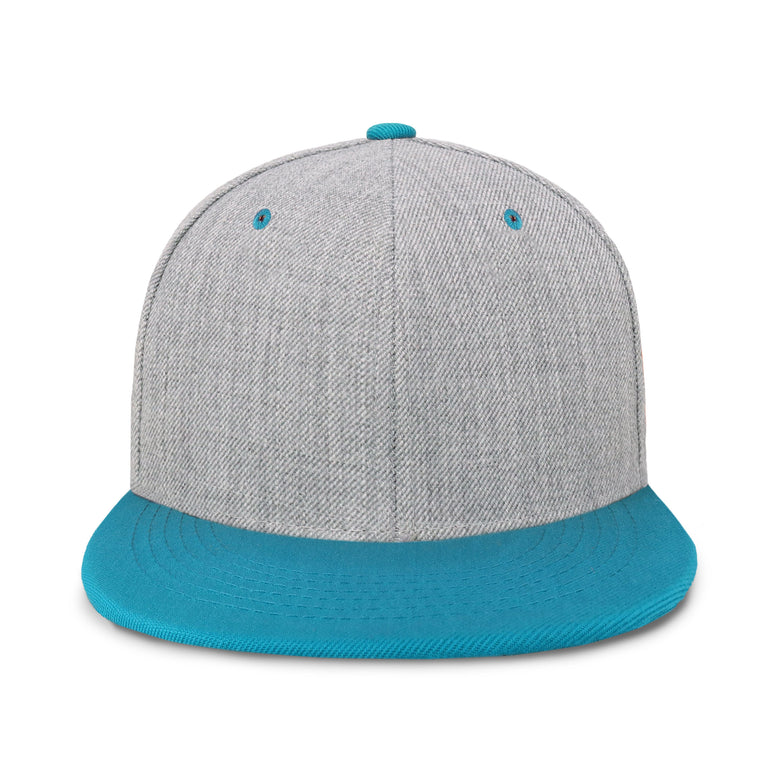 Plain Heather Grey Snapback Hat