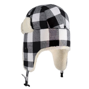 black Plaid Trapper 