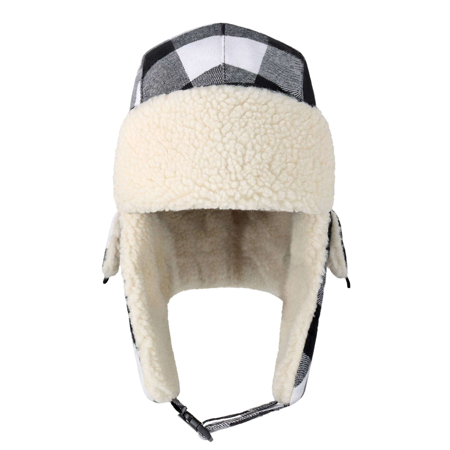 white black Plaid Trapper